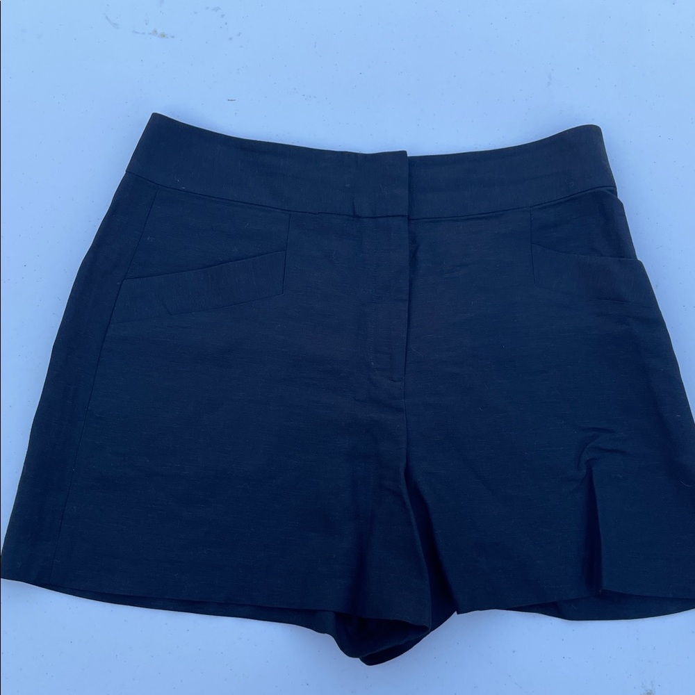 Club Monaco Dark Black Linen Shorts